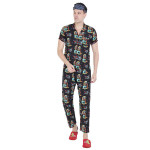 Black Printed loungewear Set