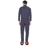 Navy Blue Printed Sleepwear Set