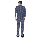 Navy Blue Printed Sleepwear